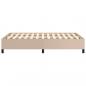 Preview: Bettgestell Cappuccino-Braun 120x200 cm Kunstleder
