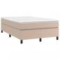 Preview: Boxspringbett Matratze Cappuccino-Braun 120x200cm Kunstleder