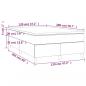 Preview: Boxspringbett Matratze Cappuccino-Braun 120x200cm Kunstleder