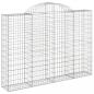 Preview: Gabionen mit Hochbogen 11Stk. 200x30x140/160cm Verzinktes Eisen