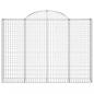 Preview: Gabionen mit Hochbogen 13Stk. 200x30x140/160cm Verzinktes Eisen