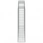 Preview: Gabionen mit Hochbogen 13Stk. 200x30x140/160cm Verzinktes Eisen