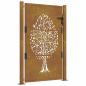 Preview: Gartentor 105x130 cm Cortenstahl Baum-Design