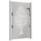 Preview: Gartentor 105x130 cm Cortenstahl Baum-Design