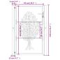 Preview: Gartentor 105x130 cm Cortenstahl Baum-Design