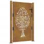 Preview: Gartentor 105x130 cm Cortenstahl Baum-Design
