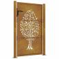 Preview: Gartentor 105x130 cm Cortenstahl Baum-Design