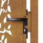 Preview: Gartentor 105x80 cm Cortenstahl Baum-Design