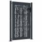 Preview: Gartentor Anthrazit 105x155 cm Stahl Bambus-Design