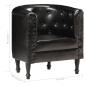 Preview: Sessel Schwarz Echtleder