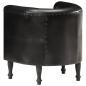 Preview: Sessel Schwarz Echtleder