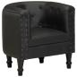 Preview: Sessel Schwarz Echtleder