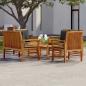 Preview: ARDEBO.de - 5-tlg. Garten-Lounge-Set mit Kissen Massivholz Akazie