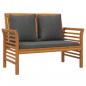 Preview: 5-tlg. Garten-Lounge-Set mit Kissen Massivholz Akazie