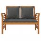 Preview: 5-tlg. Garten-Lounge-Set mit Kissen Massivholz Akazie
