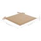 Preview: Schaukelstuhl mit Beige Kissen Massivholz Teak