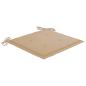 Preview: Schaukelstuhl mit Beige Kissen Massivholz Teak