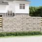 Preview: ARDEBO.de - Gabionen mit Hochbogen 6 Stk. 400x30x180/200cm Verzinktes Eisen