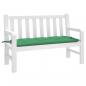 Preview: ARDEBO.de - Gartenbank-Auflage Grün 120x50x7 cm Oxford-Gewebe