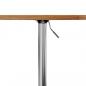 Preview: Bartisch Hellbraun Ø60x89,5 cm Massivholz Eiche