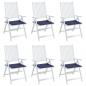 Preview: Palettenkissen 6 Stk. Marineblau 40x40x3 cm Oxford-Gewebe
