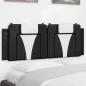 Preview: ARDEBO.de - Kopfteil-Kissen Schwarz und Weiß 140 cm Kunstleder