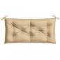 Preview: Gartenbank-Auflage Melange Beige 100x50x7 cm Stoff
