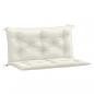 Preview: Gartenbank-Auflagen 2 Stk. Melange Creme 100x50x7 cm Stoff