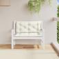 Preview: Gartenbank-Auflagen 2 Stk. Melange Creme 100x50x7 cm Stoff