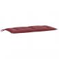 Preview: Gartenbank-Auflagen 2 Stk. Melange Weinrot 100x50x7 cm Stoff