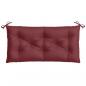 Preview: Gartenbank-Auflagen 2 Stk. Melange Weinrot 100x50x7 cm Stoff
