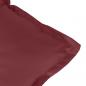 Preview: Gartenbank-Auflagen 2 Stk. Melange Weinrot 100x50x7 cm Stoff
