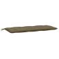 Preview: Gartenbank-Auflagen 2 Stk. Melange Taupe 120x50x7 cm Stoff