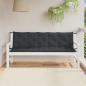 Preview: Gartenbank-Auflagen 2 Stk. Melange Anthrazit 180x50x7 cm Stoff