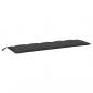 Preview: Gartenbank-Auflagen 2 Stk. Melange Anthrazit 180x50x7 cm Stoff