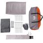 Preview: Campingzelt 4 Personen Grau und Orange Wasserdicht