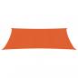 Preview: Sonnensegel 160 g/m² Rechteckig Orange 5x7 m HDPE