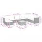 Preview: 9-tlg. Garten-Sofagarnitur mit Kissen Schwarz Poly Rattan