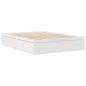 Preview: Massivholzbett Weiß 140x190 cm Kiefer