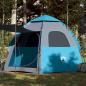 Preview: ARDEBO.de - Campingzelt 4 Personen Blau Quick Release