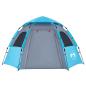 Preview: Campingzelt 4 Personen Blau Quick Release