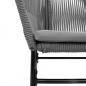 Preview: Gartenstühle 2 Stk. mit Kissen Grau Poly Rattan