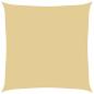Preview: Sonnensegel Sandfarbe 6x6 m 100% Polyester Oxford