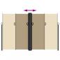 Preview: Seitenmarkise Ausziehbar Beige 220x1200 cm