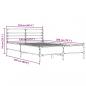 Preview: Bettgestell Schwarz 120x200 cm Holzwerkstoff und Metall
