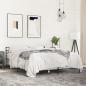 Preview: Bettgestell Grau Sonoma 140x190 cm Holzwerkstoff und Metall