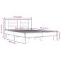 Preview: Bettgestell Schwarz 120x200 cm Holzwerkstoff und Metall