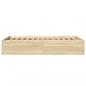 Preview: Bettgestell Sonoma-Eiche 120x190 cm Holzwerkstoff