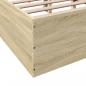 Preview: Bettgestell Sonoma-Eiche 120x190 cm Holzwerkstoff