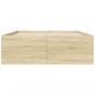 Preview: Bettgestell Sonoma-Eiche 120x190 cm Holzwerkstoff